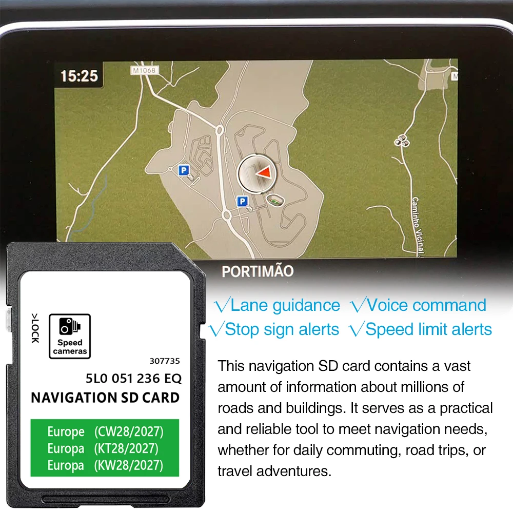 GEN2 MIB2 für Skoda Octavia Superb Fabia Auto Amundsen MIB2 GPS-Navigation SD-Karte Karte UK Europa 2027 5L0051236EQ – Detail 5