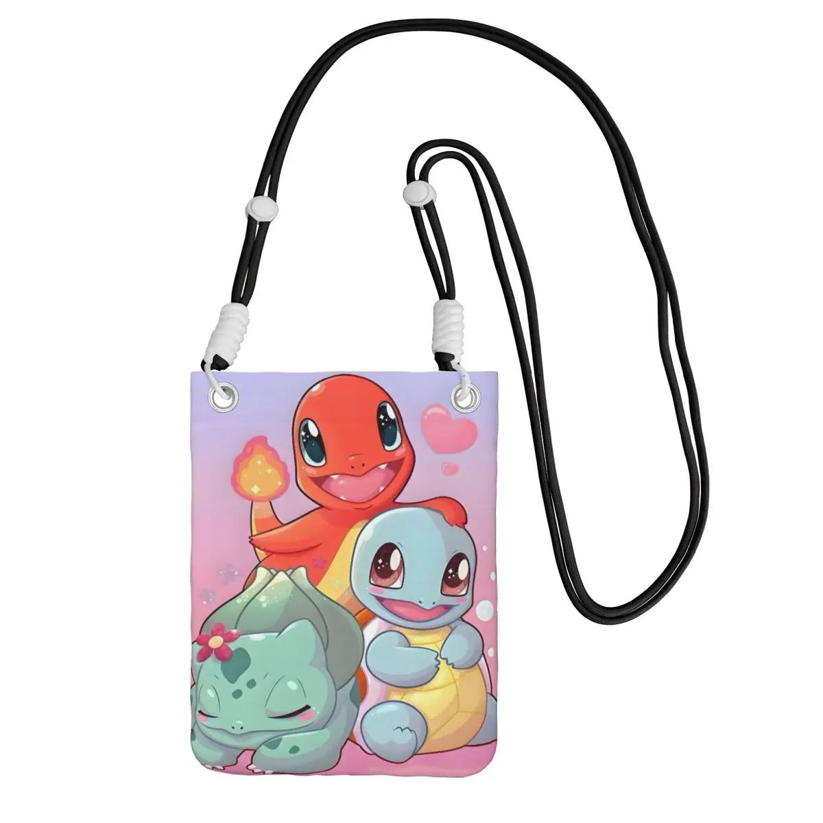 

Custom Squirtles Carry A Mobile Phone Bag Diagonally Men Women Cool Video Games Mobile Phone Bag for Hiking Phone Money Pouch