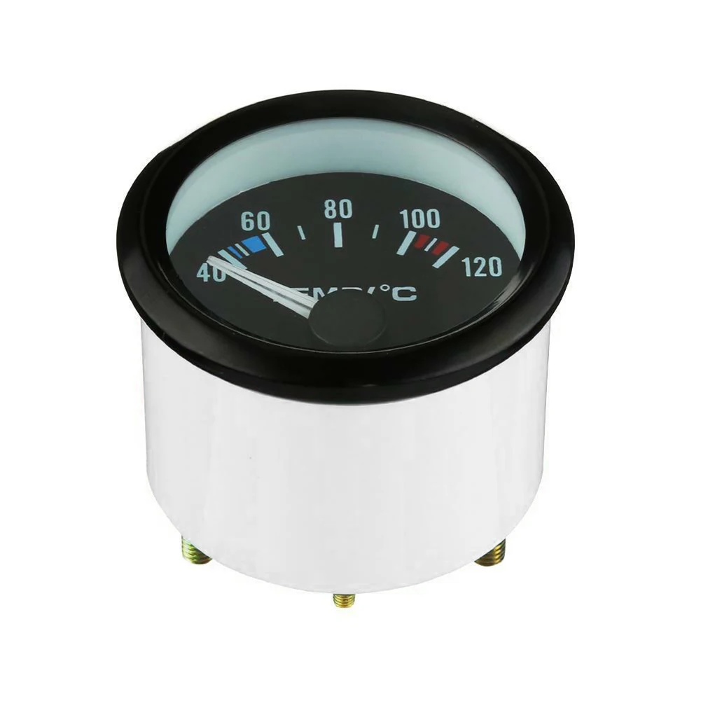 Coolant Water Temperature Gauge 52mm Digital Car Water Temp 12V 40-120℃ LED With Water Temp Joint Pipe Sensor Adapter Auto Meter