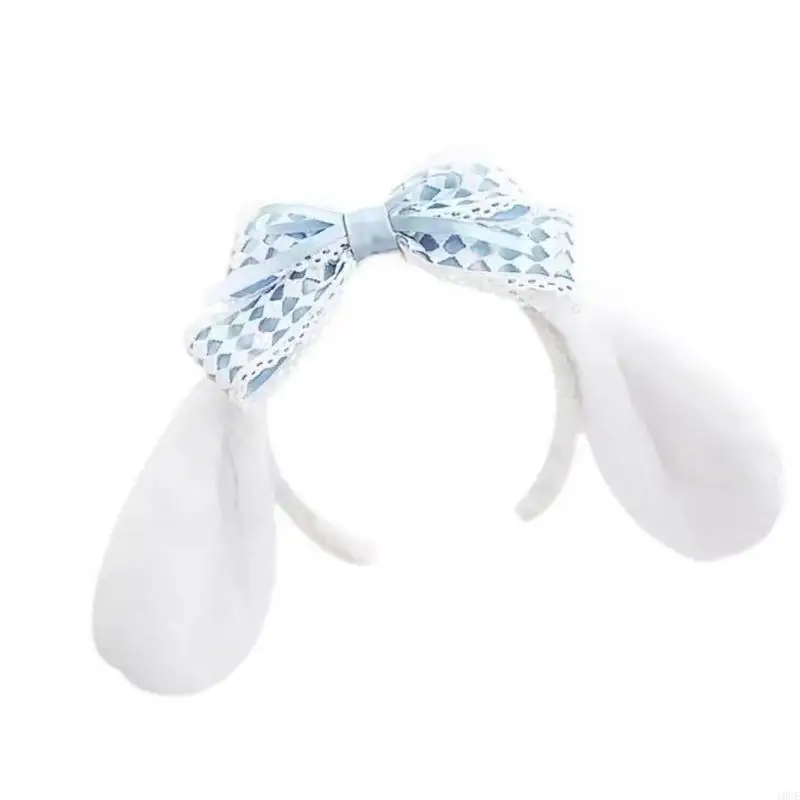 Lovely Hair Accessory Plush Headbands With Bowknot Animal Ears 