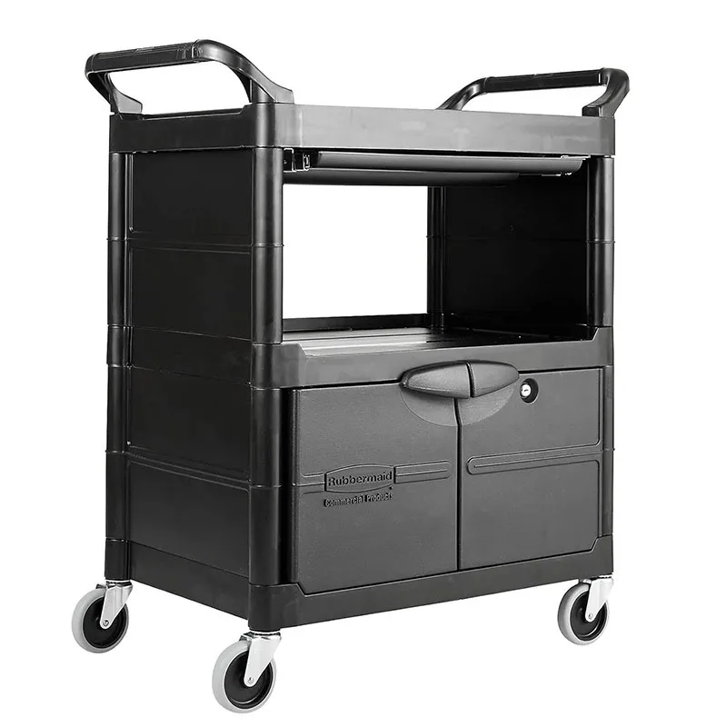 

Rolling Utility Kitchen Island Multi Fuctional Cart With Drawer And Filing Cabinet For Service Restaurant Hospitality 300 Lbs