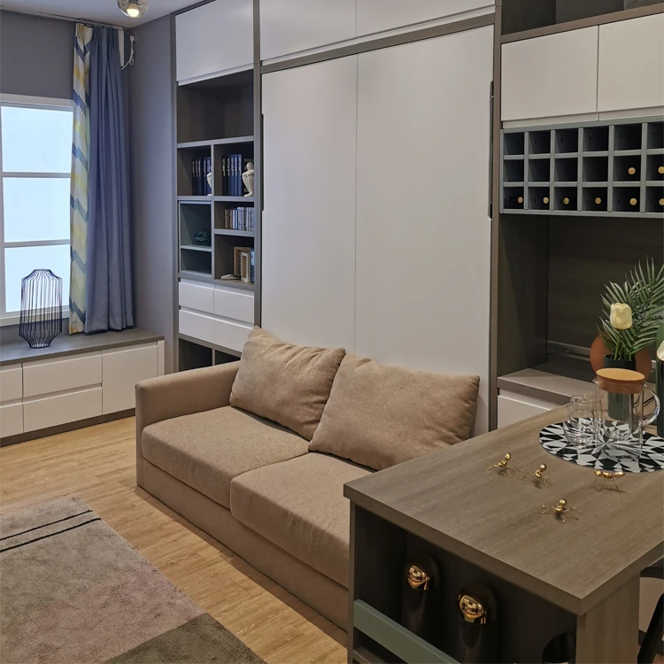 آلية سرير ميرفي الأفقية الكهربائية، إطار سرير جداري قابل للطي مع ملحقات أجهزة الأريكة #6