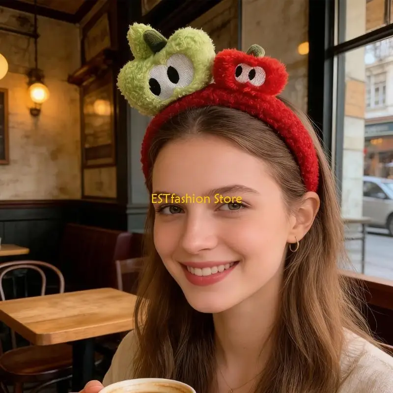

Y5GC Удобный тканевый головной убор для чувствительной кожи, плюшевый обруч для волос