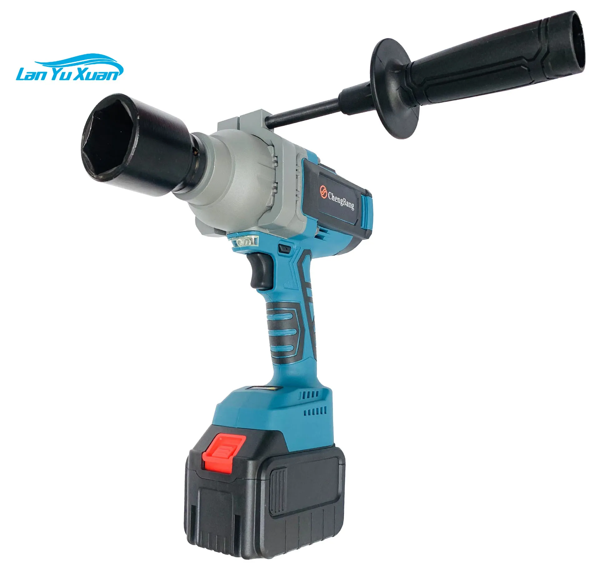 

2200N.m Industrial Rechargeable Brushless Lithium Electric Impact Wrench 3/4" High Power Heavy Duty Cordless Torque Set