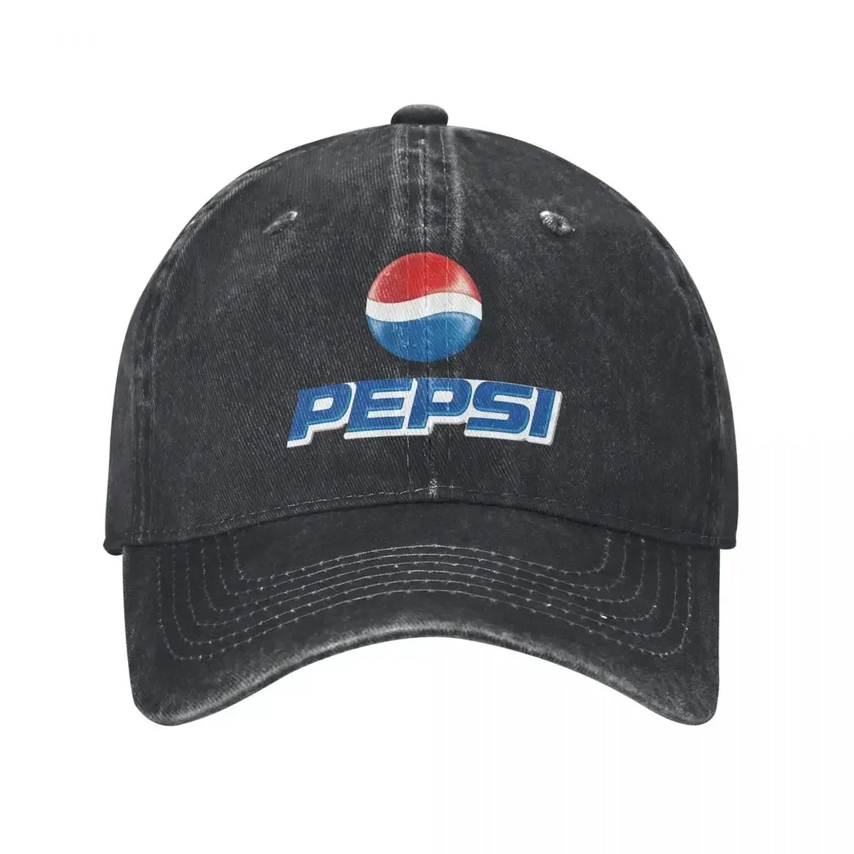 1969 PepsiED Logo Denim Baseball Cap Soft Drink Outdoor Gym Trucker Hat Summer Female Male Y2k Funny Sunscreen Baseball Caps
