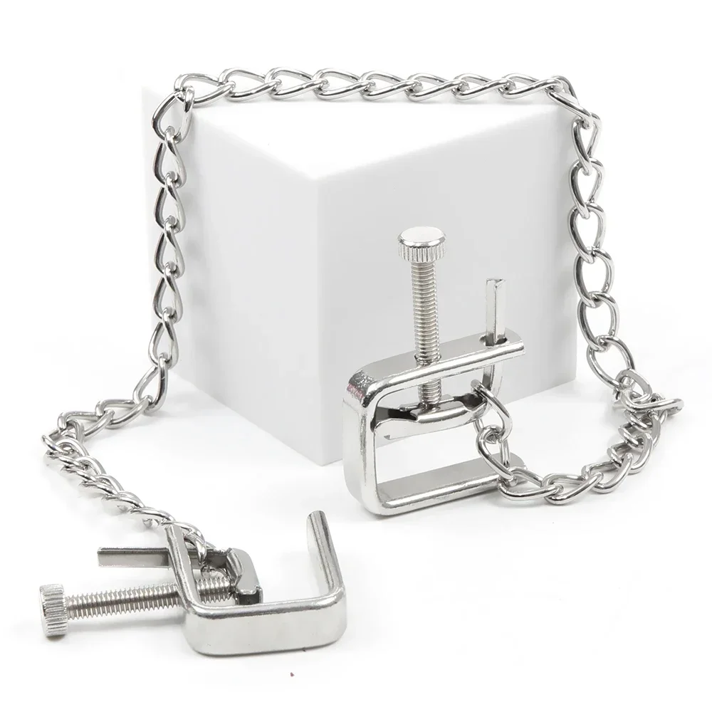 قابل للتعديل سلسلة معدنية الحلمة المشابك BDSM المتطرفة الوثن الرقيق الحلمة كليب السلع الجنسية للكبار ألعاب الجنس أدوات المنتجات المثيرة #2