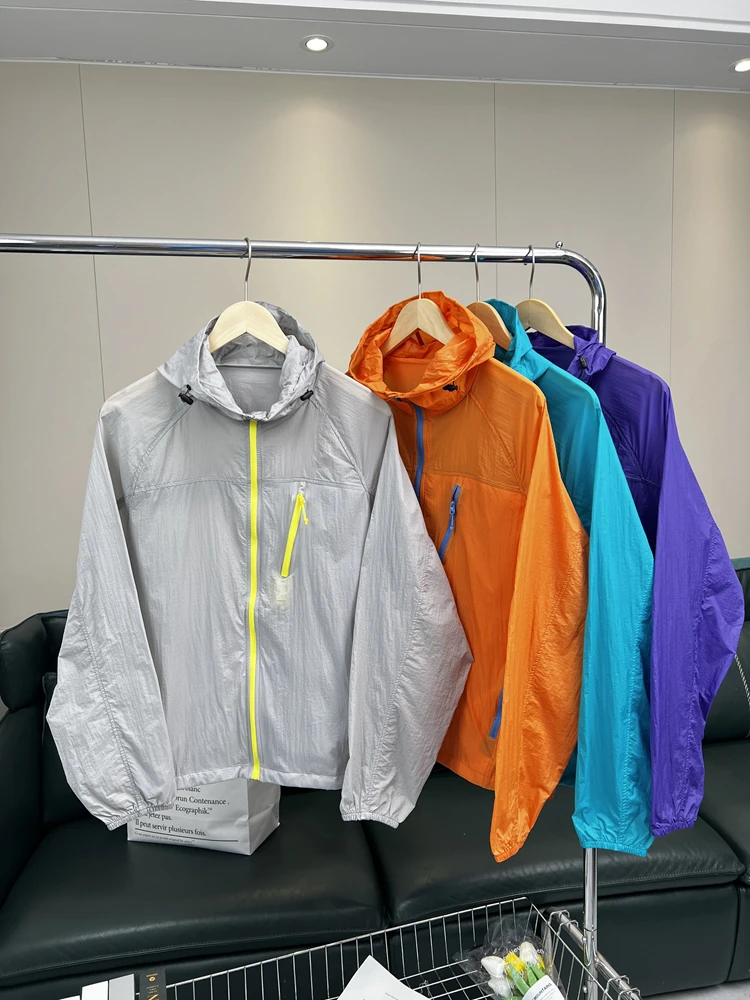 

Outdoor Lightweight Casual Hat Skin Jaet Summer Men Women Thin Model Youth ular Daily Use Long Sve Hooded Coat