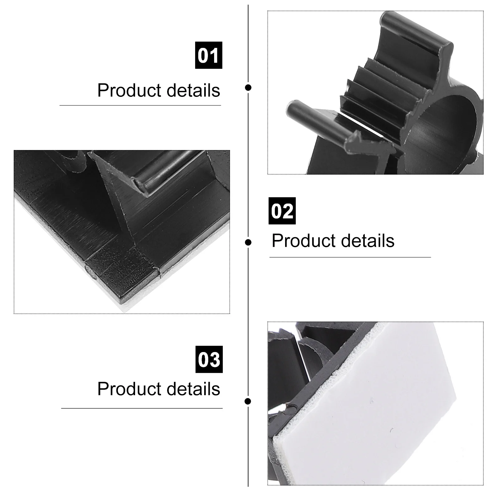 

100Pcs Cable Fixing Buckle Nylon Adjustable Cable Clamp Self-Adhesive Cord Organizer for Wire Management Clip Earphone Mouse