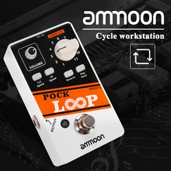 POCK LOOP Looper Guitar Effect Pedal 11 Loopers Max.330mins Recording Time Supports 1/2 & 2X Speed Playback Reverse Functions