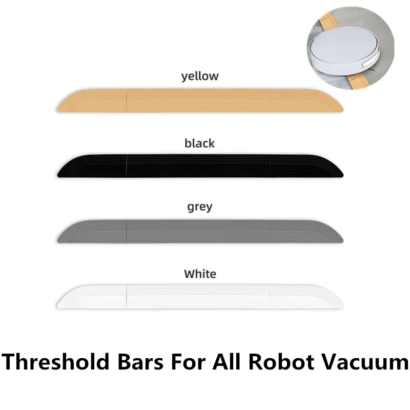 Juego de 4 barras de umbral para el hogar, rampa escalonada, estera de escalada para Robot aspirador