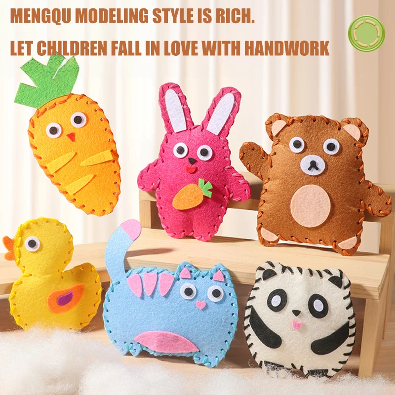 الأطفال DIY اليدوية الخياطة الحرفية مجموعة ألعاب الإبداعية الكرتون شنقا الديكور الدمى صنع المواد حزمة ألعاب بنات الهدايا #2