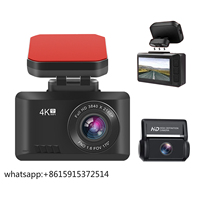 TLCRETE Hot Selling 3 Inch Mini Dash Cam 4K UHD Front 1080P Rear Dual Lens Night Vision WiFi Video Recorder for Driving