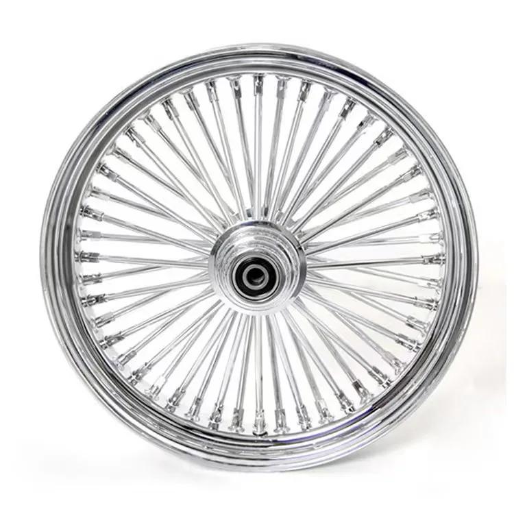 

Motorcycle Wheel Steel Rim Chrome 16 18 19 20 21 23 Inch Bearing 1" 3/4" 25 mm Fat Spoke Wheel Rim for Harley Honda BMW