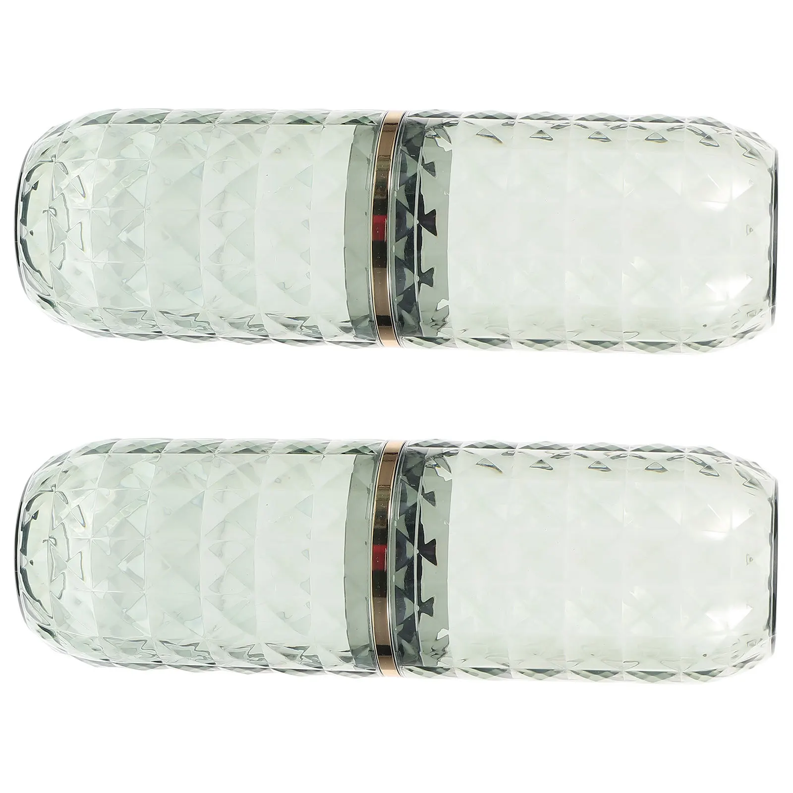 2 مجموعة علبة فرشاة الأسنان للسفر المحمولة تخزين حامل دائم فرشاة أسنان الحيوانات الأليفة معجون الأسنان صندوق المدمجة السفر كوب الحمام