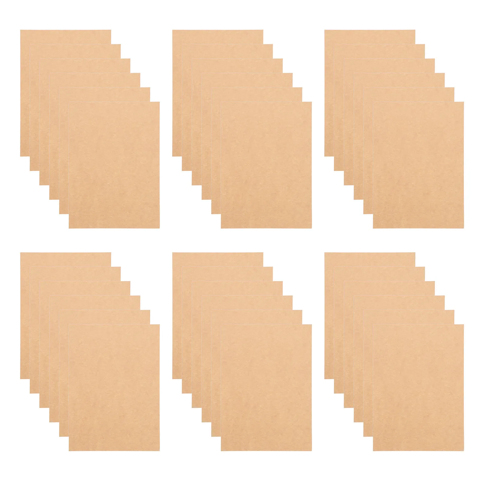 50Sheets Kraft Retro Writing Paper A5 Vintage Letter Writing Stationery Pack Lined Stationery Paper Brown Kraft Card