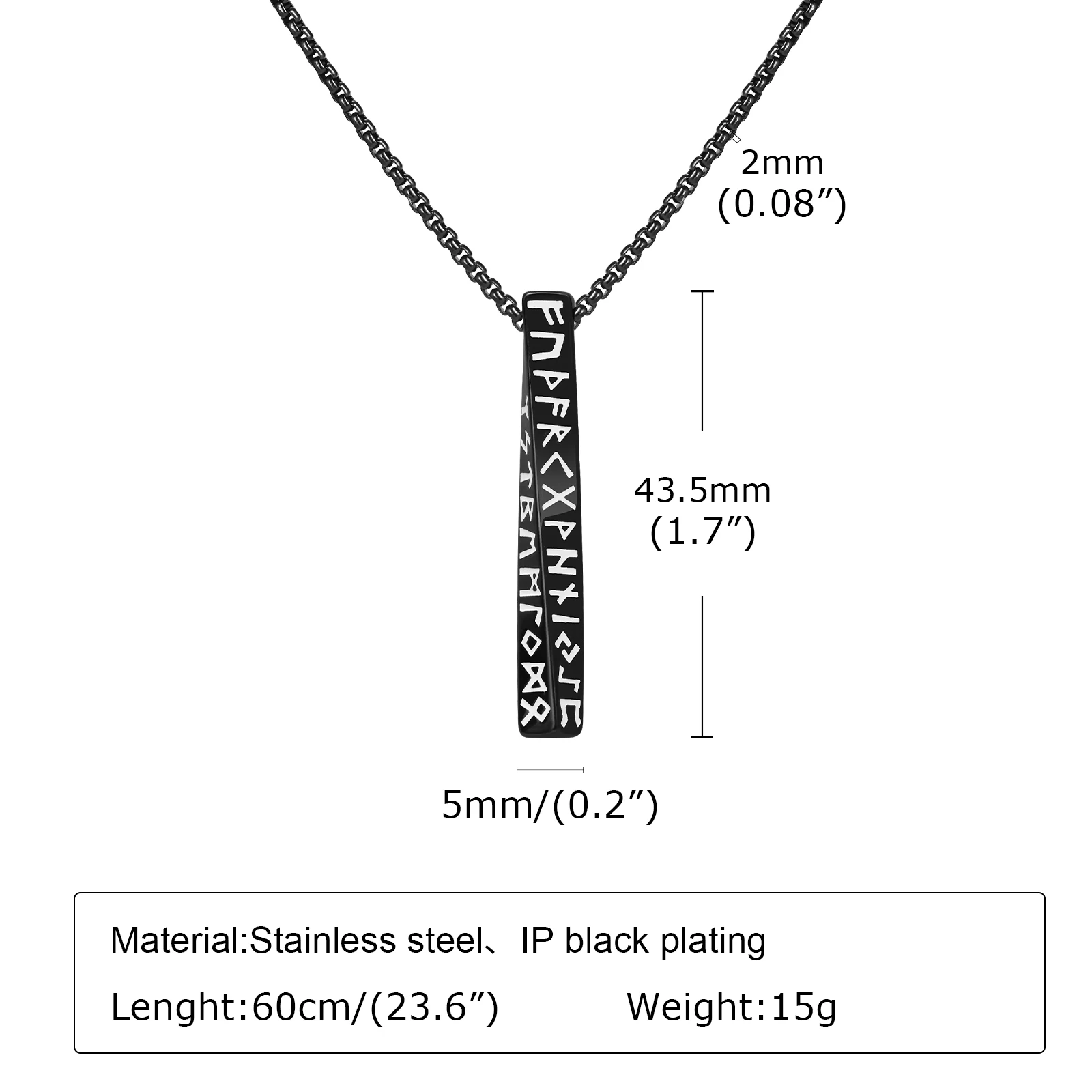 Wikinger-Valknut-Anhänger-Halskette für Herren, Edelstahl, stilvolle Mobius-geometrische Halskette, nordischer Odin-Kragen, Schmuck für Männer – Detail 6