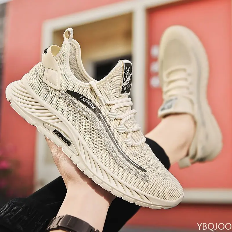 여름 새로운 캐주얼 편안한 운동화 남성 가볍고 통기성 메쉬 신발 세련된 다목적 남성 신발