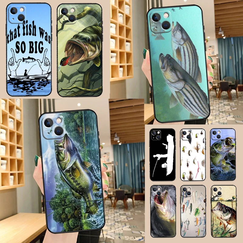 Bass Fishing Baits Lures Hook Tackle Phone Case For Samsung Galaxy S24 S26 Ultra S20 S21 S22 S23 S25 Plus S10 S25 FE Cover Shell