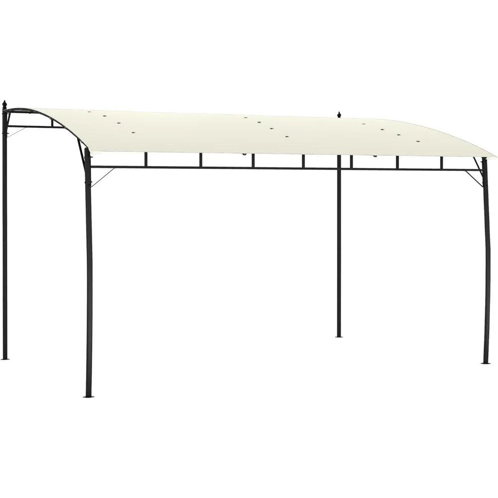 

Беседка из перголы на открытом воздухе 10 x 13 футов с УФ-стойким навесом и металлическим каркасом, навесом от солнца для крыльца, патио, палубы, заднего двора,