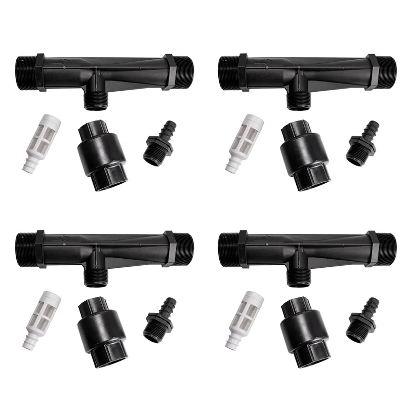 

AA19 4 шт. 2-дюймовая система внесения удобрений Вентури с наружной резьбой для орошения Вентури автоматический инжектор для удобрений шприц