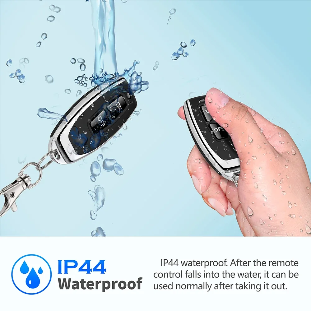 ガレージドア用ユニバーサルワイヤレスリモコン,LEDライトドア用ミニレシーバー,電磁ロック,433mhz,dc12v,1ch,10a