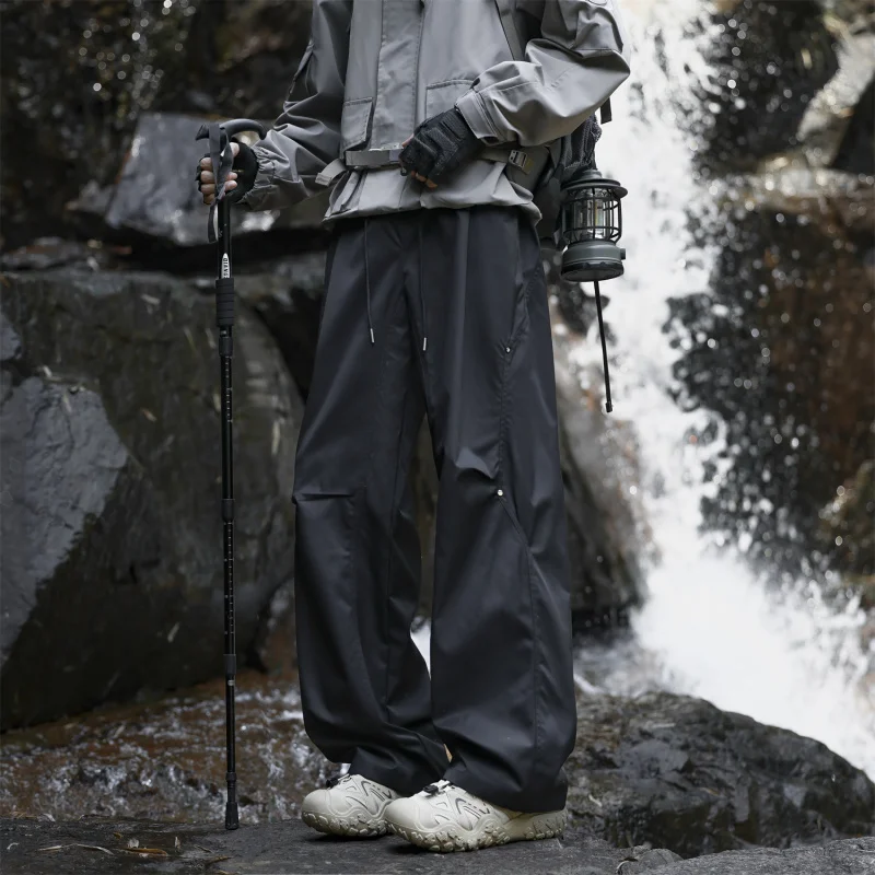 【Mirrordust】Pantalones casuales de otoño para hombre, pantalones de senderismo para viajes al aire libre, monos funcionales sueltos