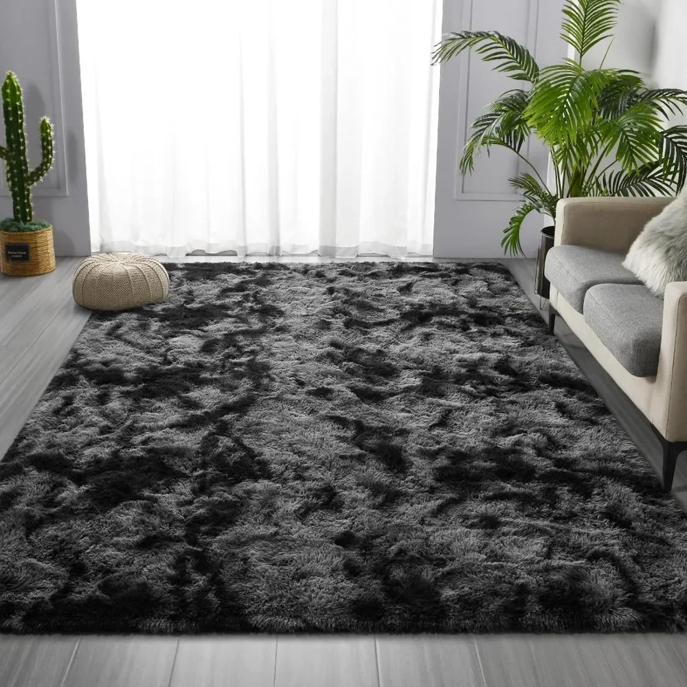 8*10, Area Rugs 8 X 10 Soft Fluffy Carpet in the Living Room Tie-Dyed Plush Fuzzy Rugs for Living Room Carpets Bedroom Home