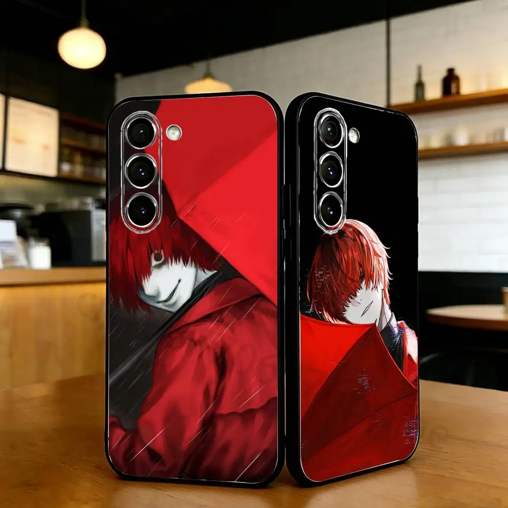 mr S-scarletella Phone Case For Samsung S20,21,22,23,24,25,26 Ultra,Plus,Lite Black Soft Cover