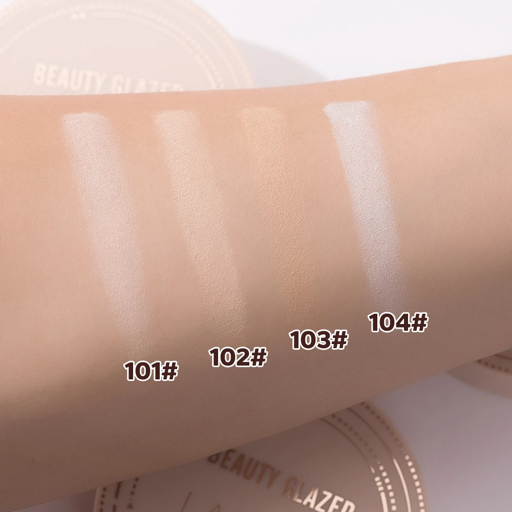 Beleza vitrificada pó facial controle de óleo impecável longa duração batom à prova dwaterproof água fosco configuração pó maquiagem facial com espelho