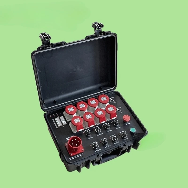 Intelligente Steuerung 4CH/8CH/12CH Bühnen-Elektro-Hebezeug-Controller mit Not-Aus-Taste