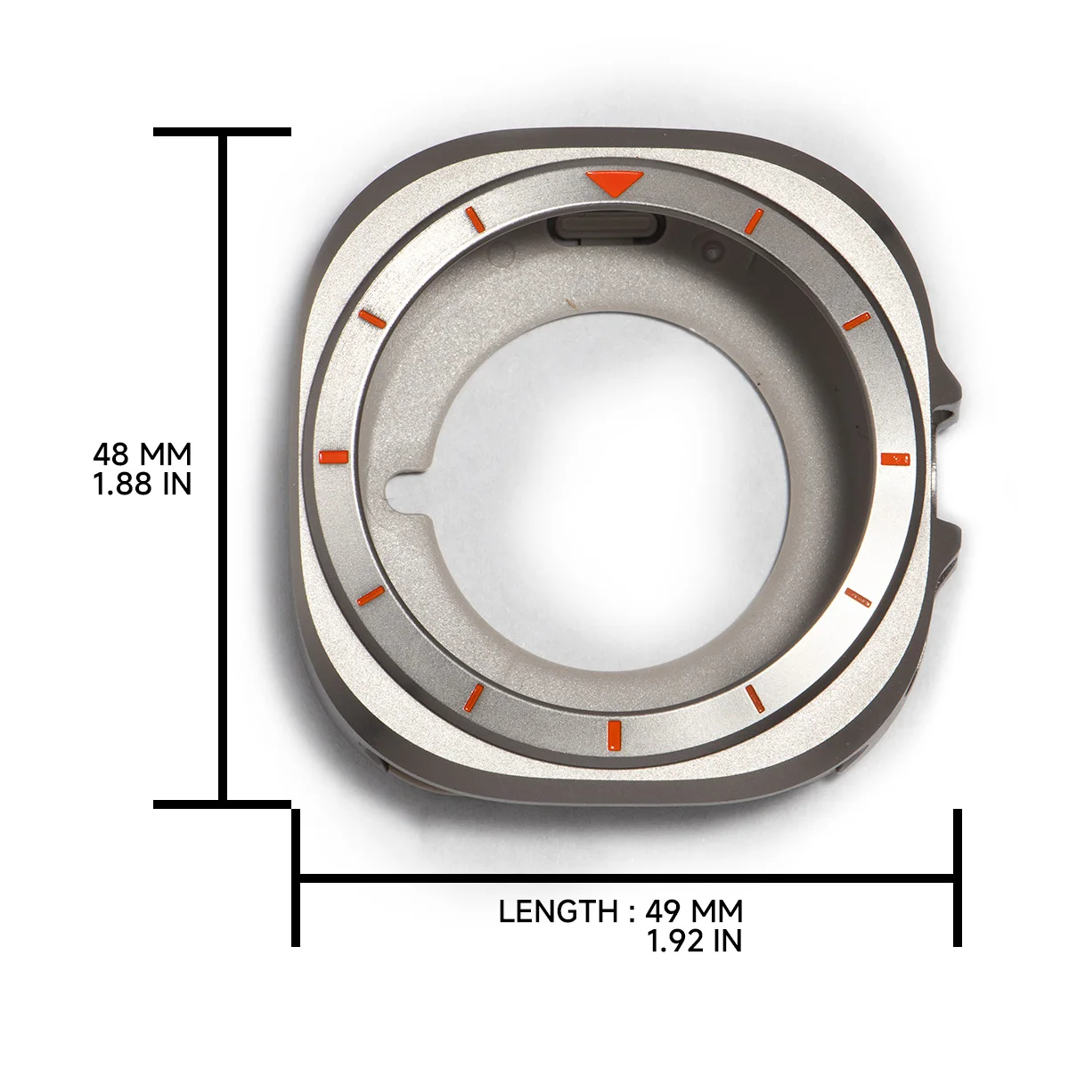 Metalowa obudowa + futerał PC do Samsung Galaxy Watch Ultra 2025/7 47mm Luksusowa osłona ochronna z bumperem do Galaxy Ultra 47mm z osłoną na datownik — zdjęcie produktu 6