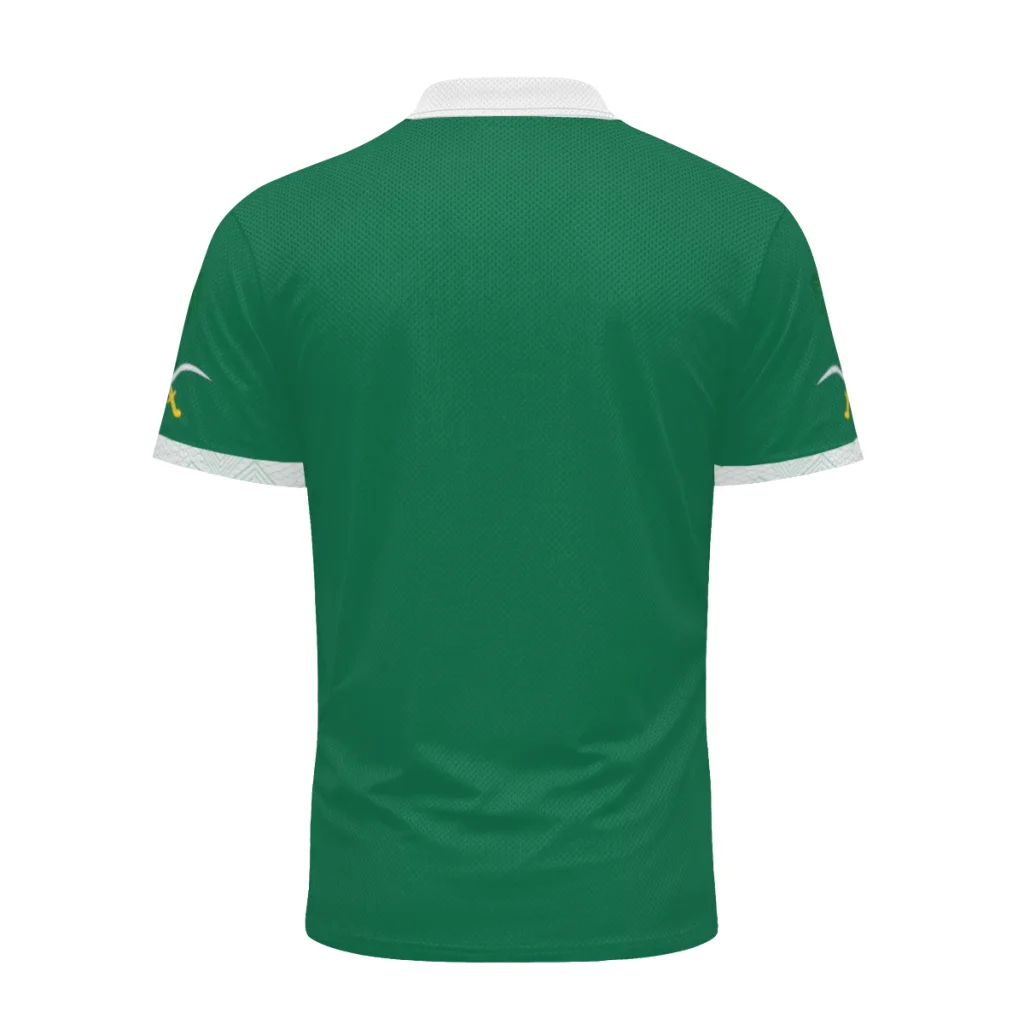 2026 Saudi Arabia Flag Retro V NECK Summer Short Sleeve T-Shirt Men Women Shirts Breathable Sports Tees