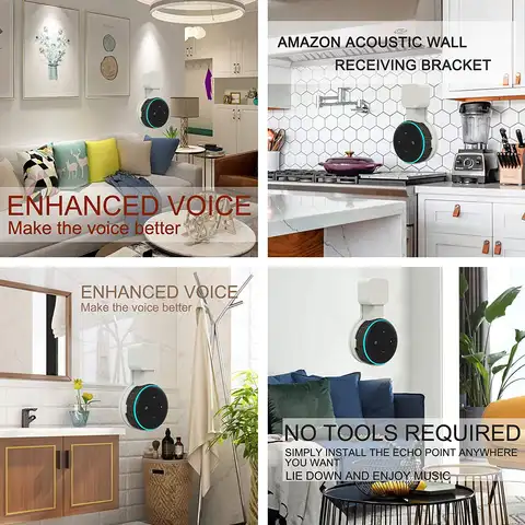 इको डॉट 3 वॉल माउंट होल्डर, एलेक्सा इको डॉट तीसरी पीढ़ी के स्पीकर के लिए कॉर्ड मैनेजमेंट ब्रैकेट (ईयू यूएस यूके प्लग) 8 best sales एलेक्सा इको डॉट 3 - №5