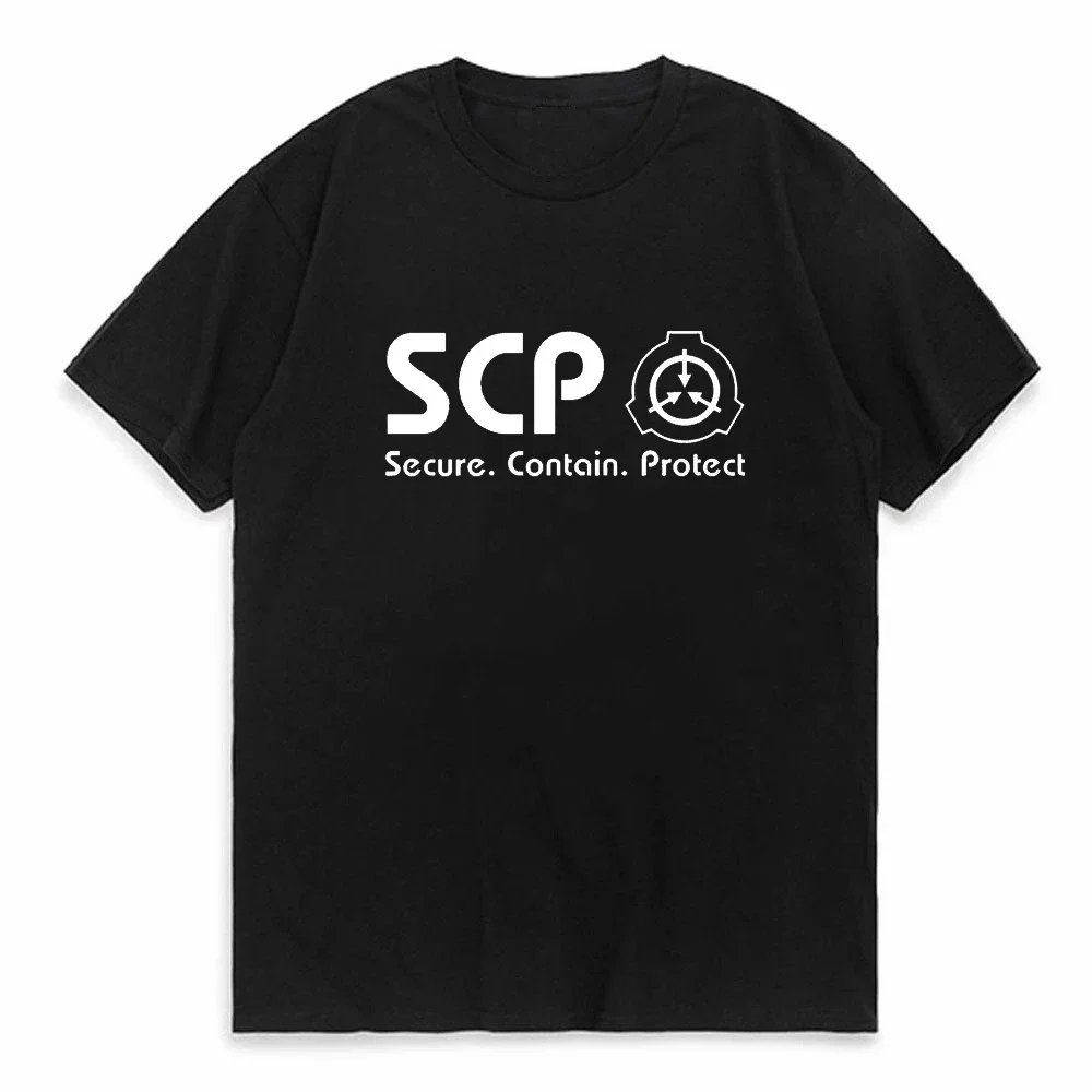 SCP Foundation T shirt  Containment breach secure contain protect 173 special containment Unisex Tops Tee cotton