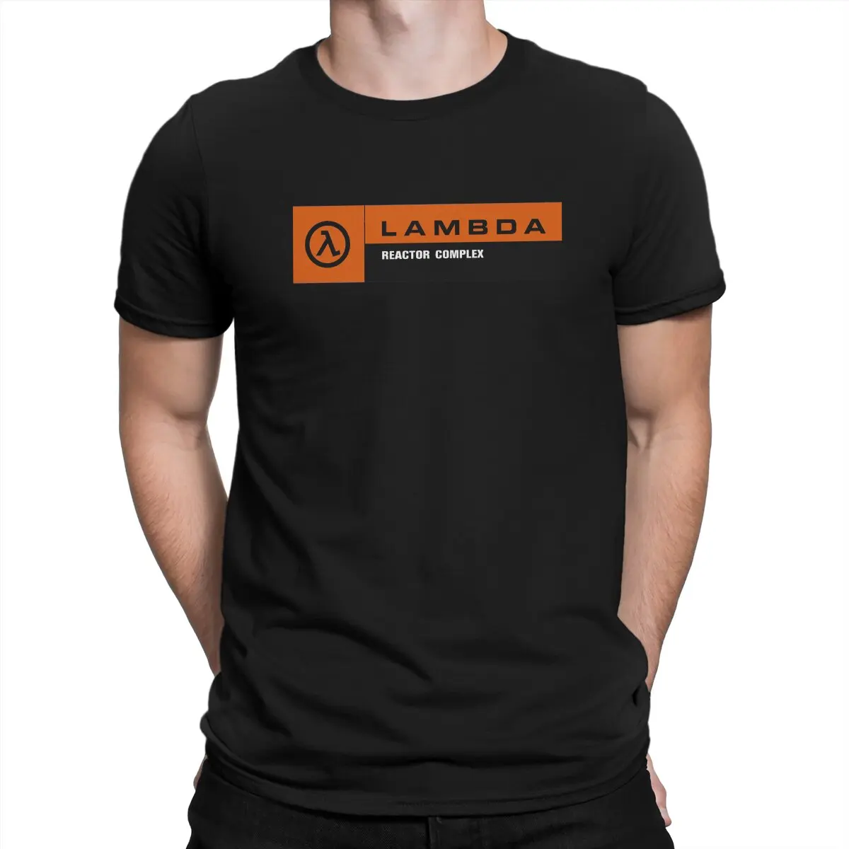 Half Life Game Lambda Complex Reactor Complex Signage Tshirt Homme Men\'s Tees Blusas T Shirt For Men