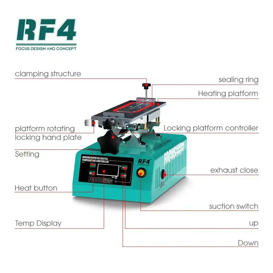 New RF4 PEACE & FREEDOM LCD Vacuum Separator for Mobile Phone LCD Refurbishment