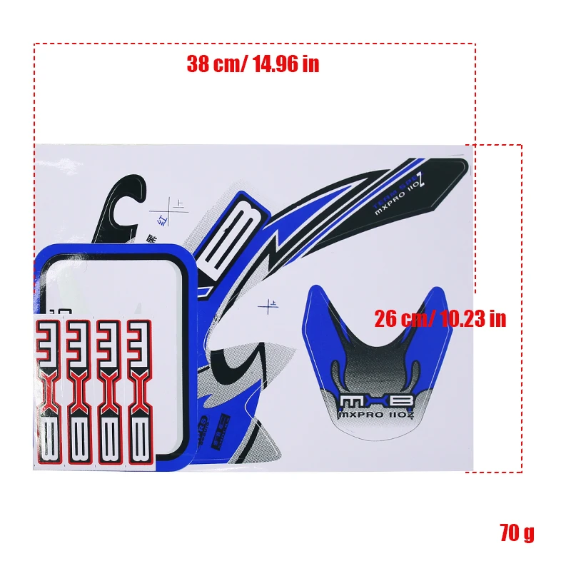 Para crf50 corpo kit adesivo da motocicleta decalque gráficos carenagem universal honda sujeira pit bike motocross