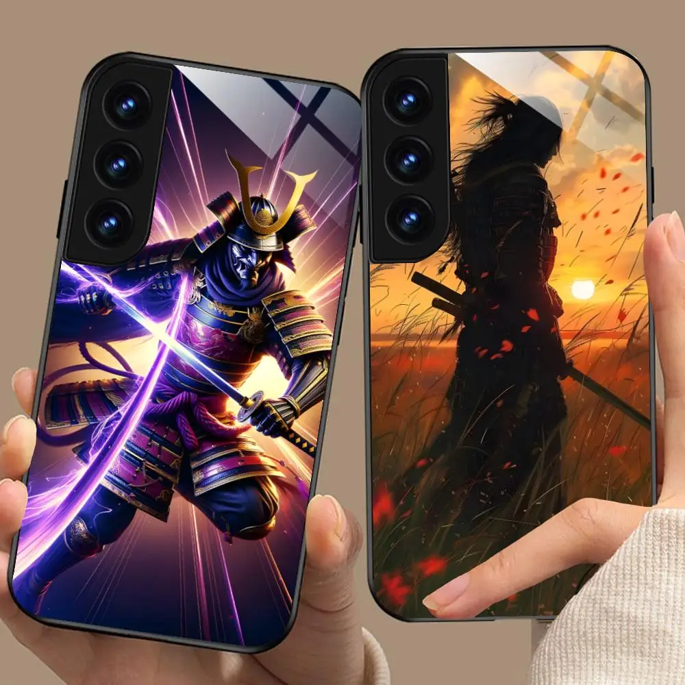 Bushido Sakura Samurai Phone Case for Samsung Galaxy A56 55 54 53 52 51 36 35 34 23 16 15 5G Glass Protective Cover