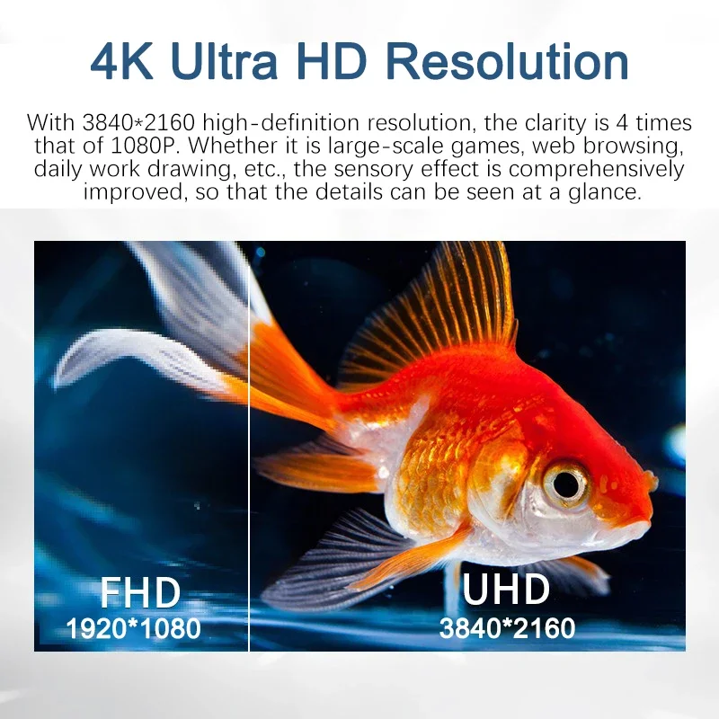 32 Inch 4K UHD Monitor 3840*2160P 100%DCI-P3 8Bit Ultra Narrow Bezel Desktop Display IPS Screen With HDMI/DP For Design Drafting