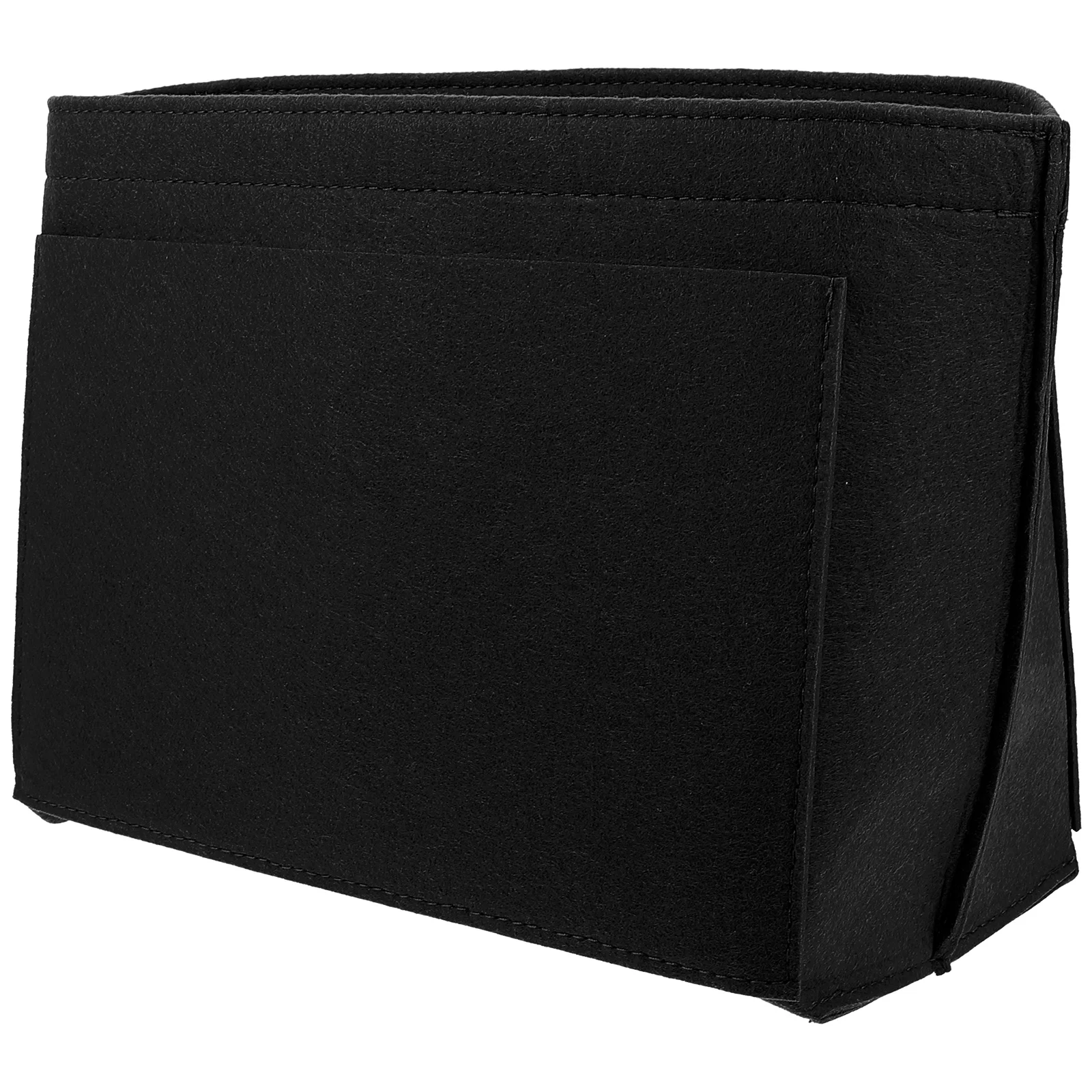

Felt Bag Handbag Insert Organizer Black Medium Purse Accessories Tote Organizer Makeup Storage Solution Long Lastening
