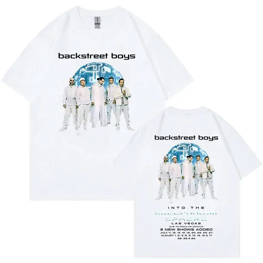 

Backstreet Boys Into The Millennium Tour 2025 T-shirt Men Women Hip Hop Fashion Oversized T Shirt Male Casual Vintage Streetwear