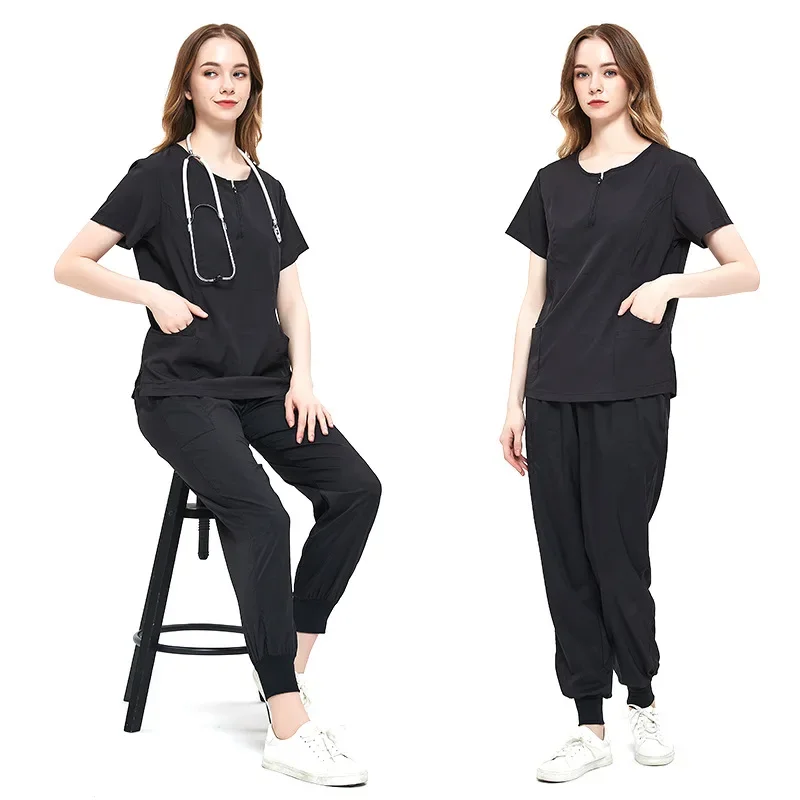 Doctor Nurse Surgical Gowns Female Split Hand Wash Suit Nursing Work Uniforms Stretchy Quick Dry Hospital Nurses Uniforms view 6