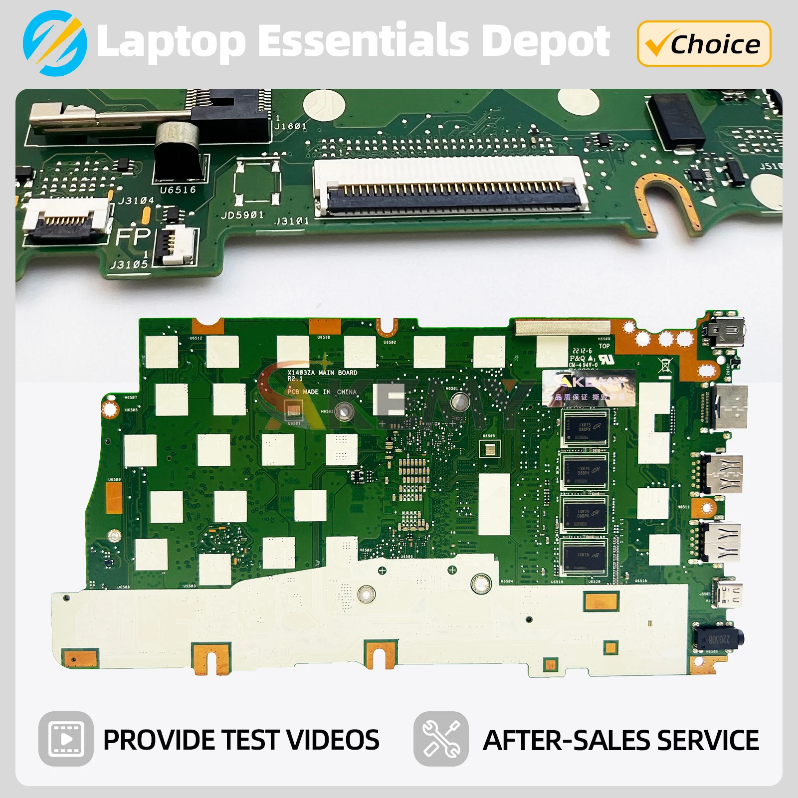 Placa base X1403ZA para ASUS X1503ZA X1603ZA X1402ZA X1502ZA X1602ZA X1405ZA X1505ZA X1605ZA X1703ZA X1702ZA placa base para ordenador portátil