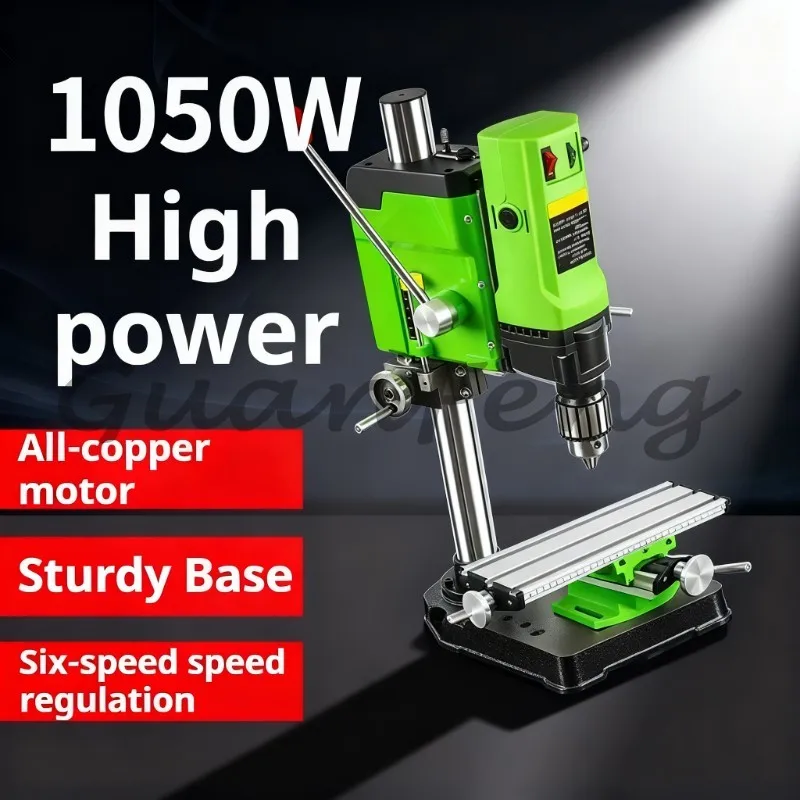 Electric adjustable bench drill press, woodworking precision impact drill power tool