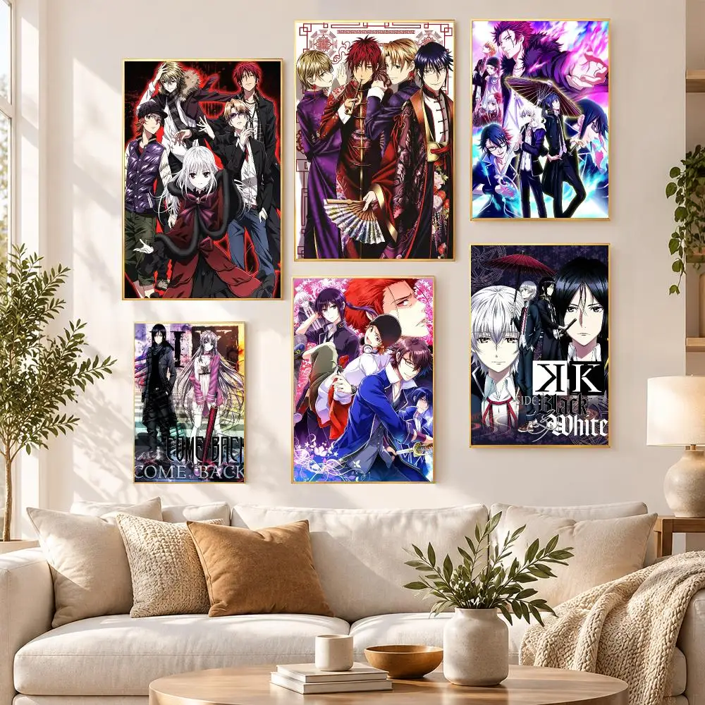 Anime Popular Classic Art K Project Poster HD Waterproof PP Self Adhesive Aesthetic Bedroom Dorm Gaming Room Home Decor Gift