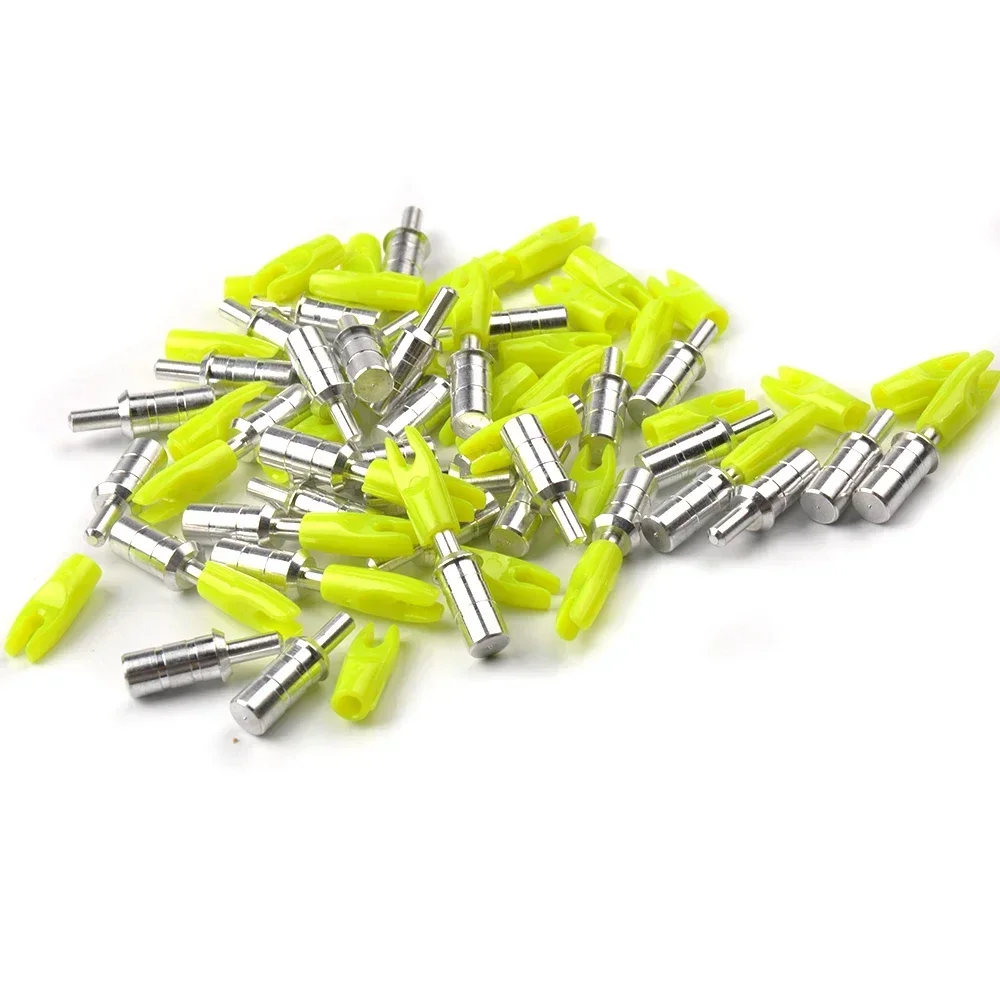 24pcs Archery Arrow Pin Nocks Set ID3.2/4.2/6.2MM Carbon Arrow Shaft Compound Recurve Bow Hunting Shooting