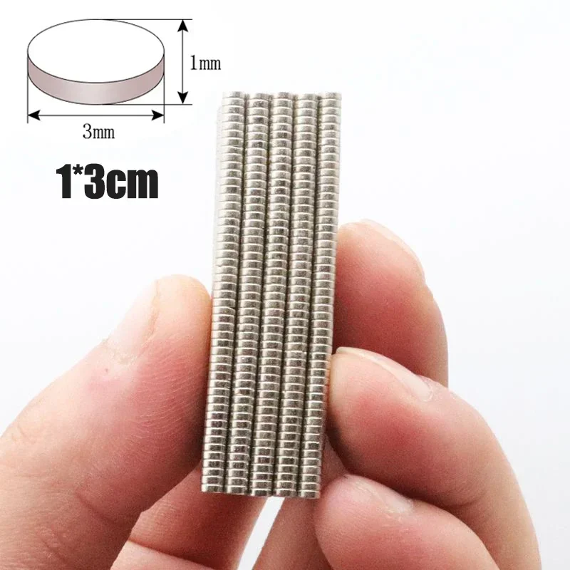 1 x 1/2 x 1/3 x 1/4 x 1 mm, superstarke Neodym-Scheibenmagnete, leistungsstarke Magnete für Kühlschrank, Heimwerker, Gebäude, wissenschaftliche Bastelarbeiten, Büromagnete