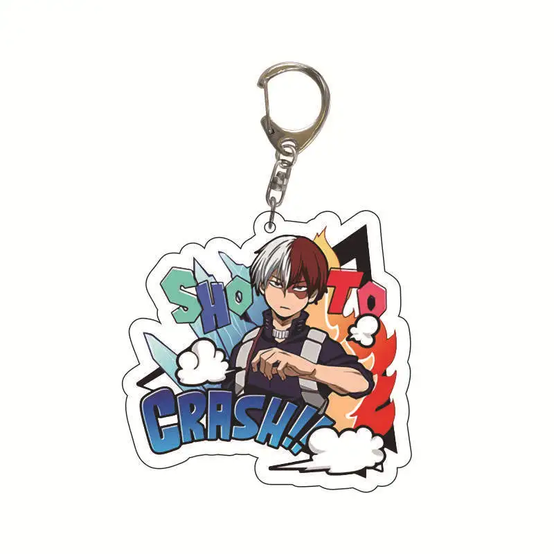 My Hero Academia Double Sided Acrylic Keychain Izuku Midoriya Katsuki Bakugo Shoto Todoroki Anime Pendant Accessories image 3