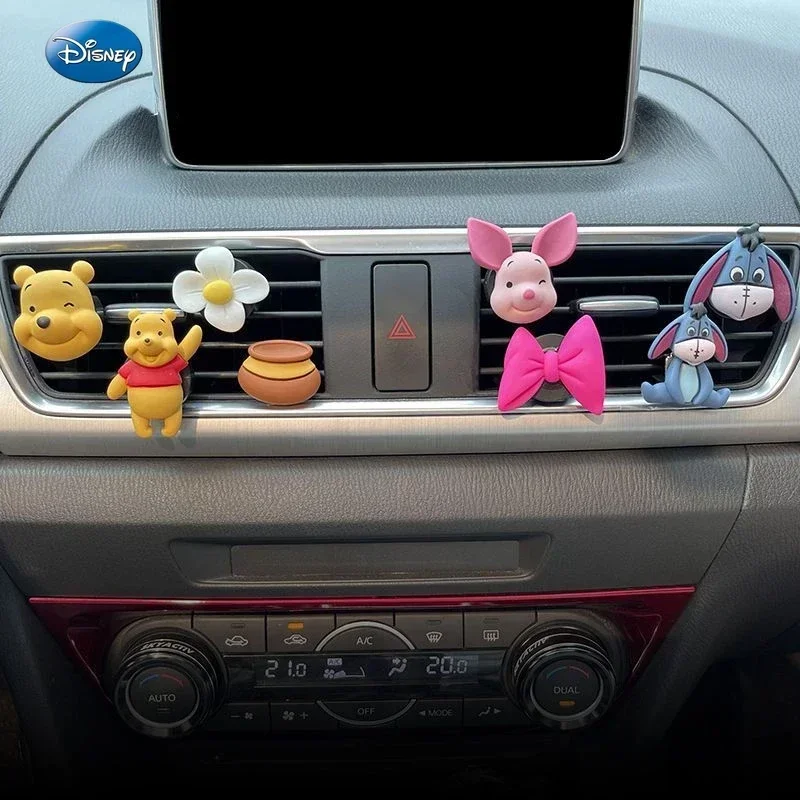 Disney Winnie the Pooh car interior air conditioning vent aromatherapy cute cartoon car interior decoration ornaments  baymax