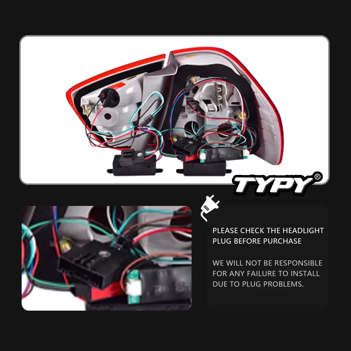 

Автомобильный фонарь для BMW 3 серии E90, задний фонарь 2005-2008, светодиодные задние фонари DRL, указатели поворота, стоп-сигналы, автомобильные аксессуары